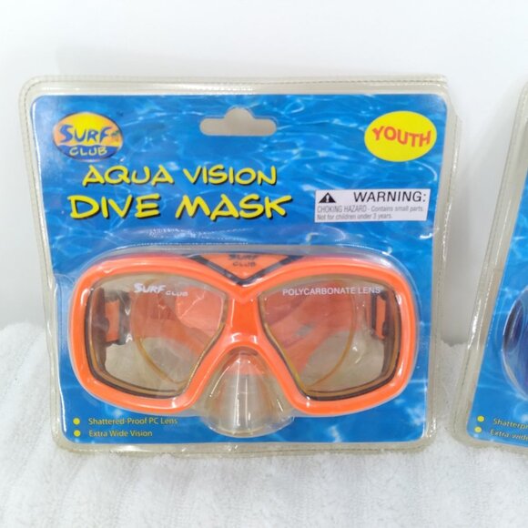 Surf Club Aqua Vision Dive Mask Youth Set of 2 - Picture 2 of 5
